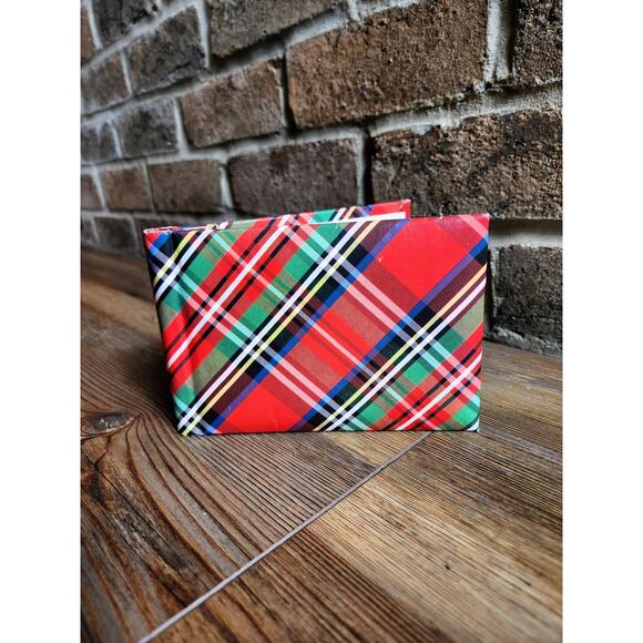 VINTAGE TARTAN PLAID PHOTO ALBUM PICTURES FAMILY RETRO PREPPY - Picture 1 of 8
